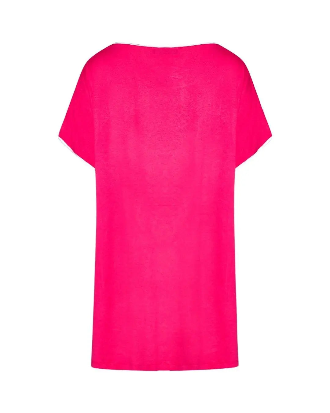 Maglia taglio ad A e strass FUXIA DORABELLA