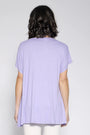 Maglia taglio ad A e strass LILLA DORABELLA