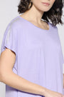 Maglia taglio ad A e strass LILLA DORABELLA