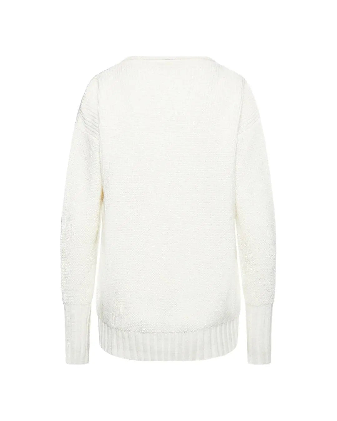 Maglia traforata con spilla PANNA IRONICA