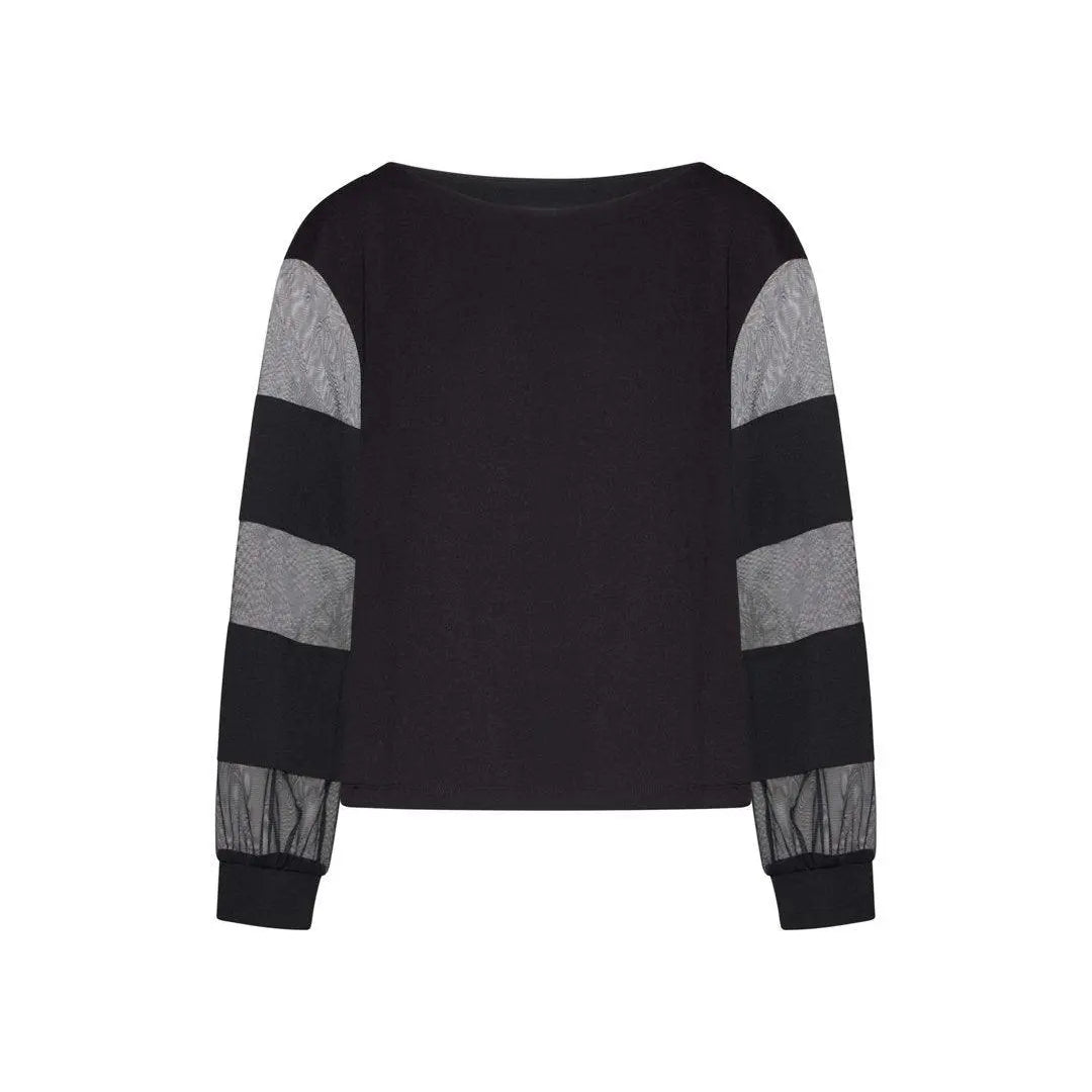 Maglia tulle NERO-NERO IRONICA 3XL
