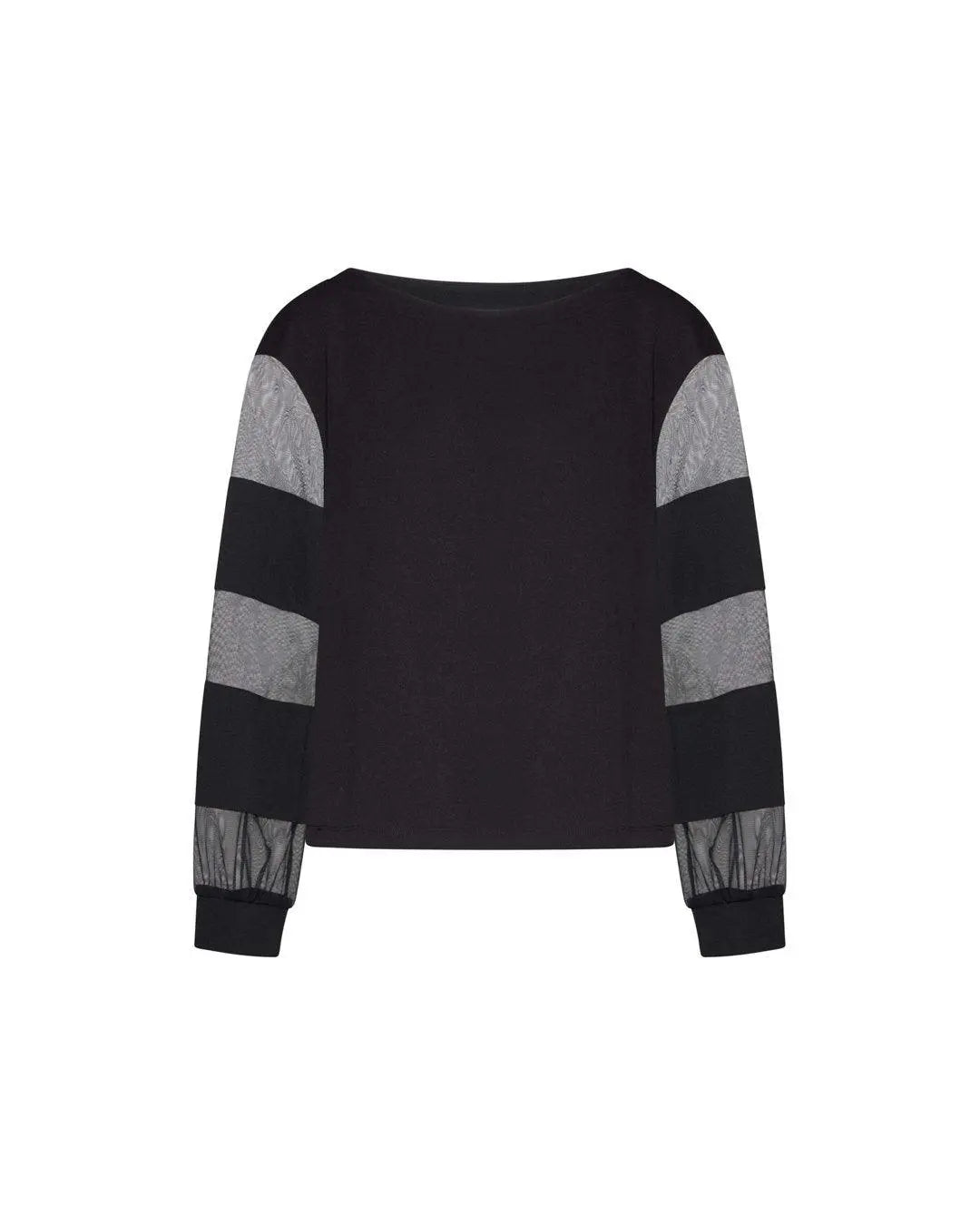 Maglia tulle NERO-NERO IRONICA 3XL