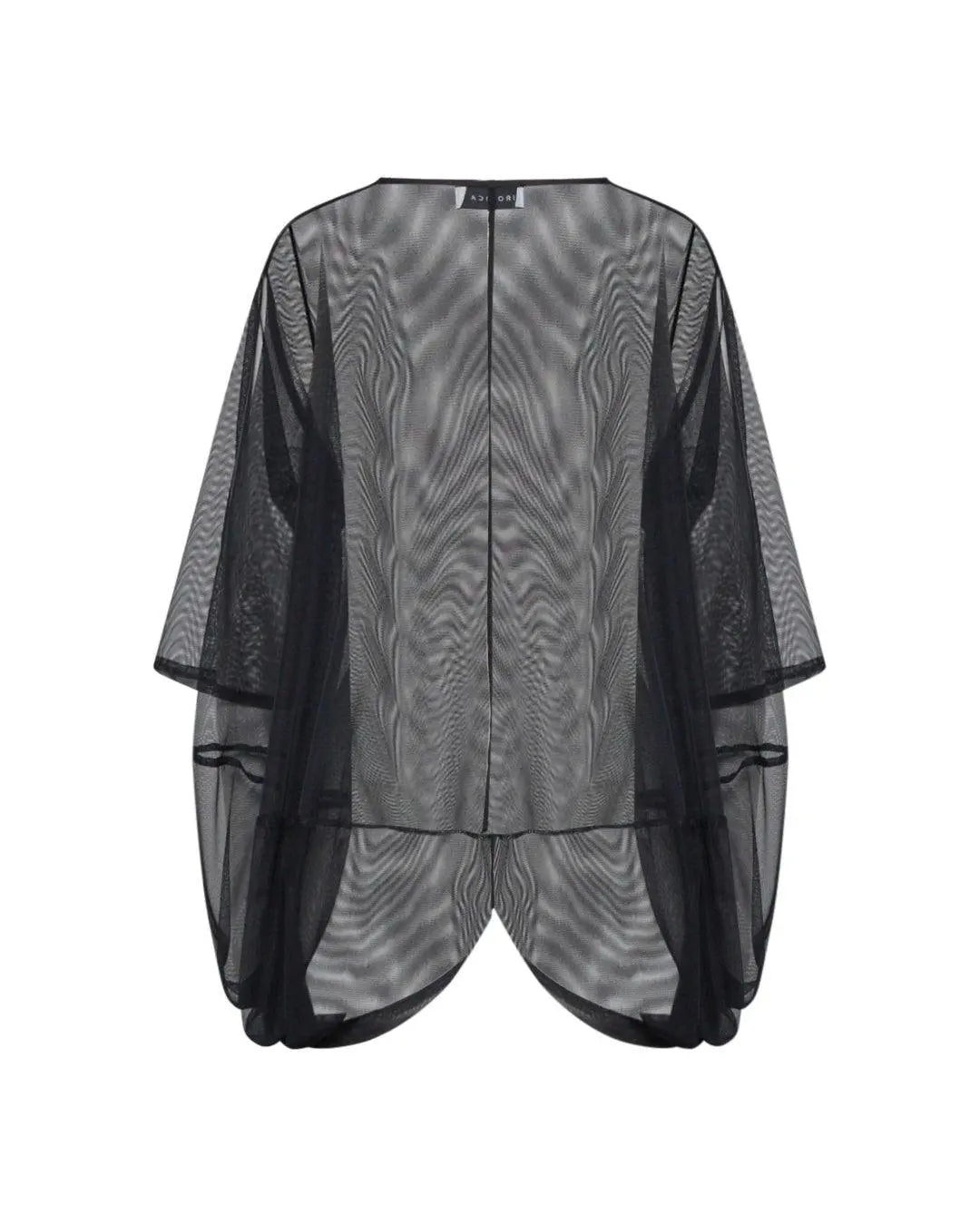 Maglia tunica in tulle NERO IRONICA