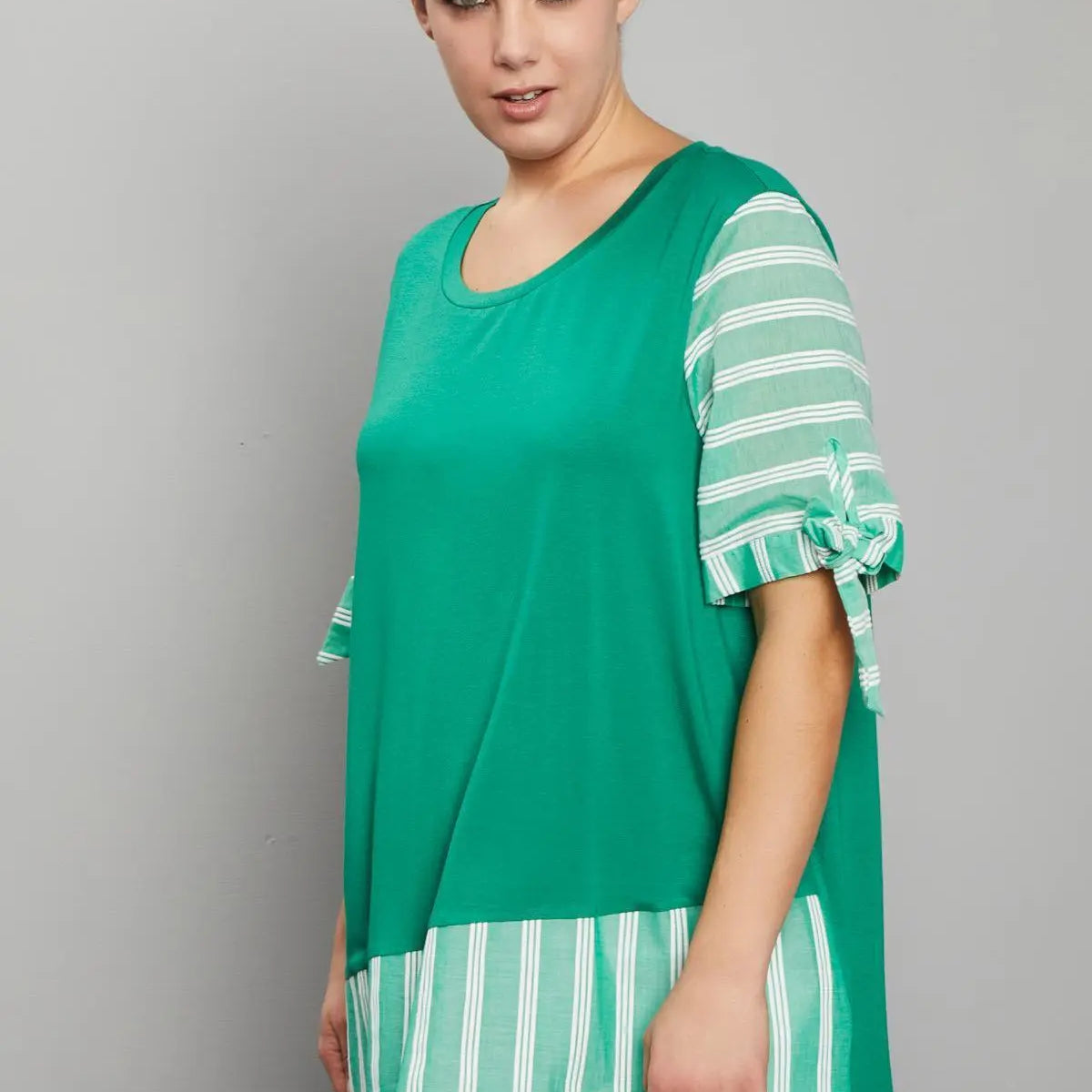Maglia unito a righe VERDE DORABELLA PIU' 55