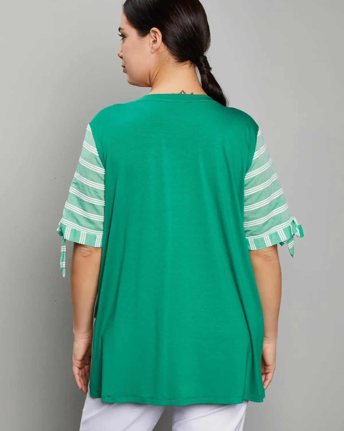 Maglia unito a righe VERDE DORABELLA PIU'