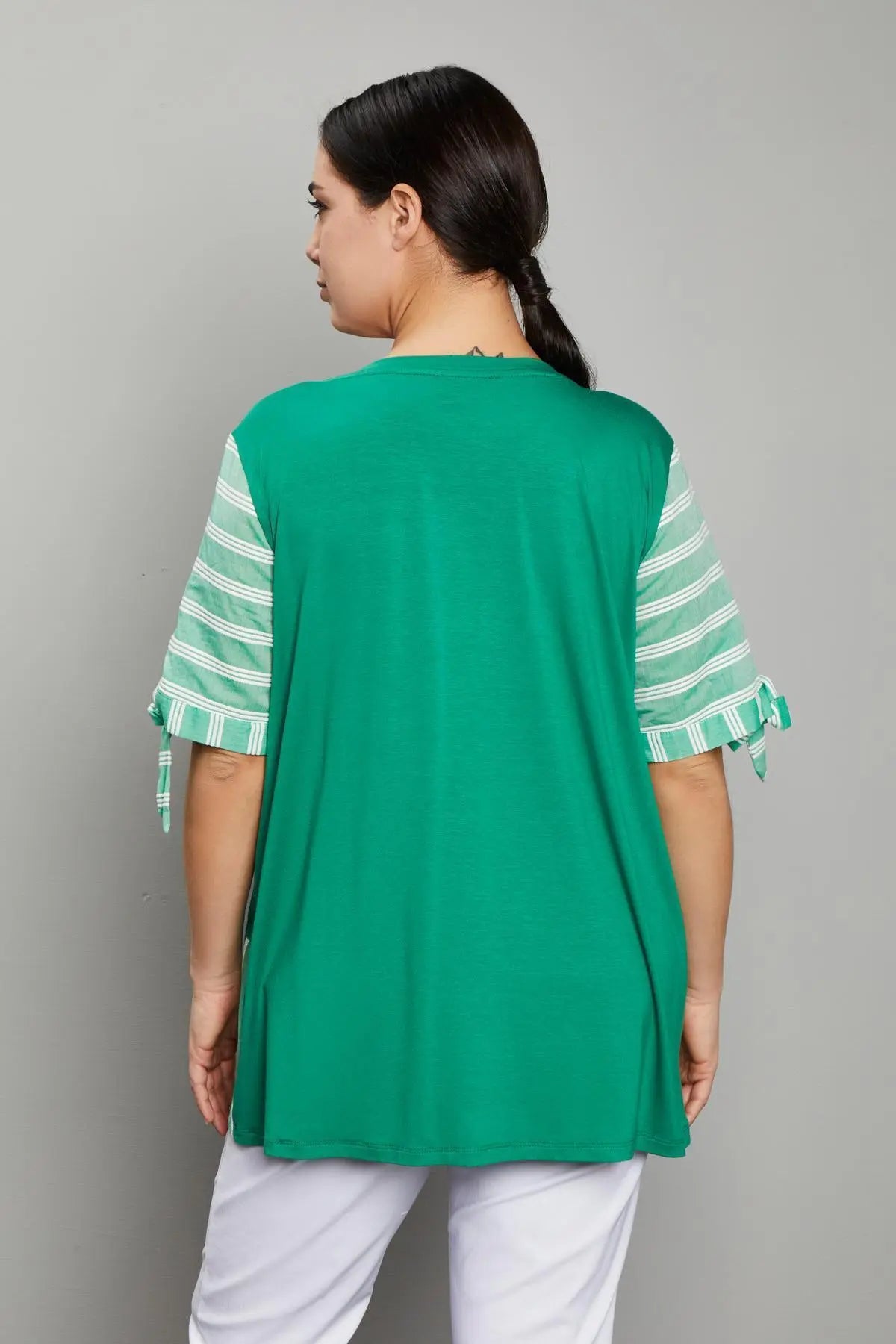 Maglia unito a righe VERDE DORABELLA PIU'