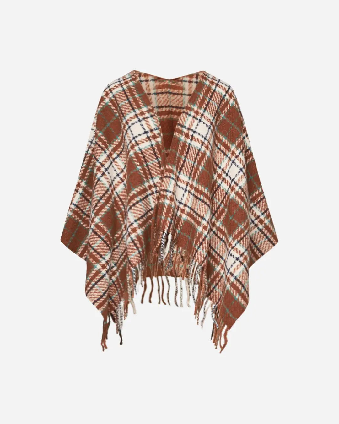 Mantella a quadri MORO-BEIGE DORABELLA