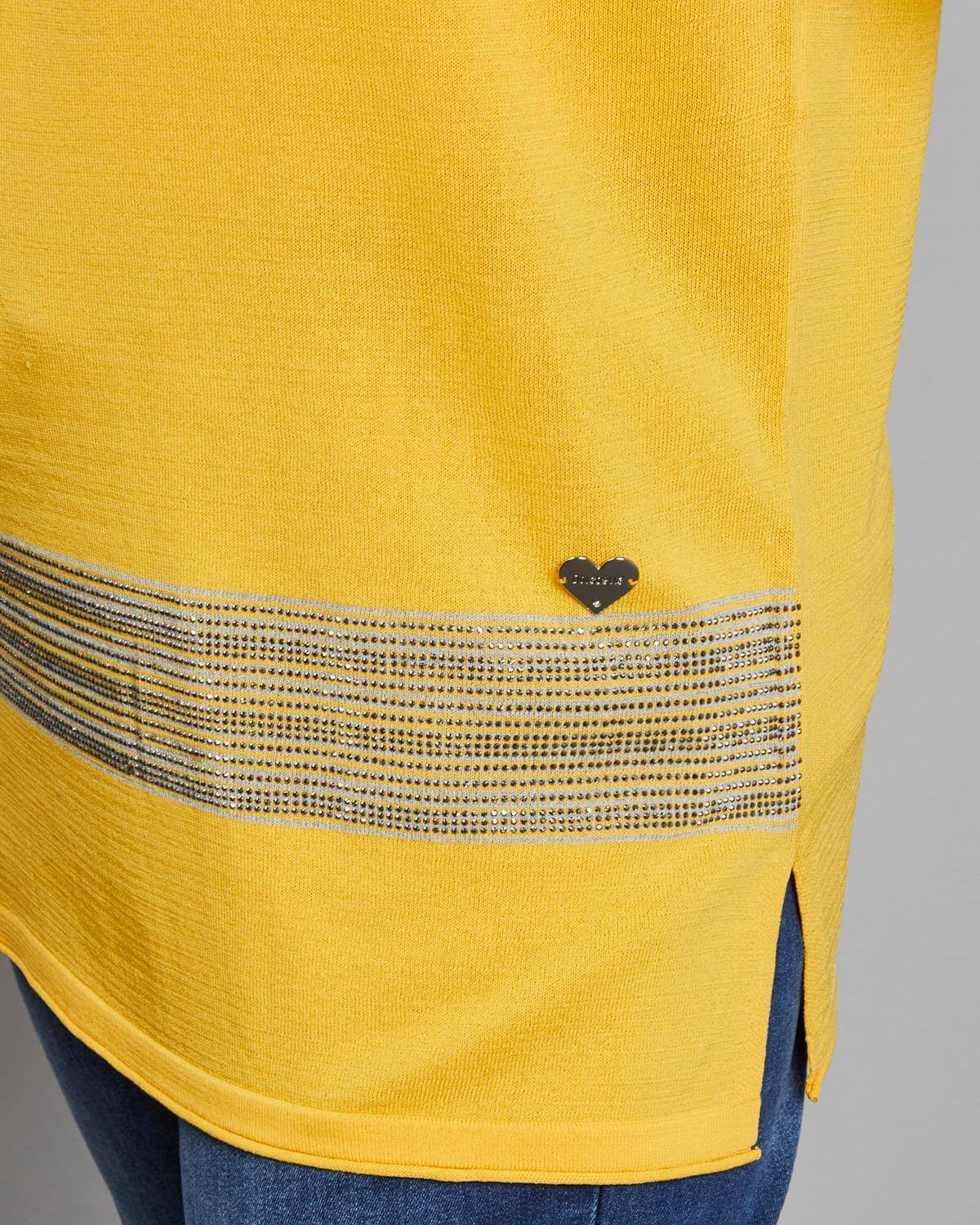 Maxi maglia con dettaglio strass OCRA DORABELLA CURVY