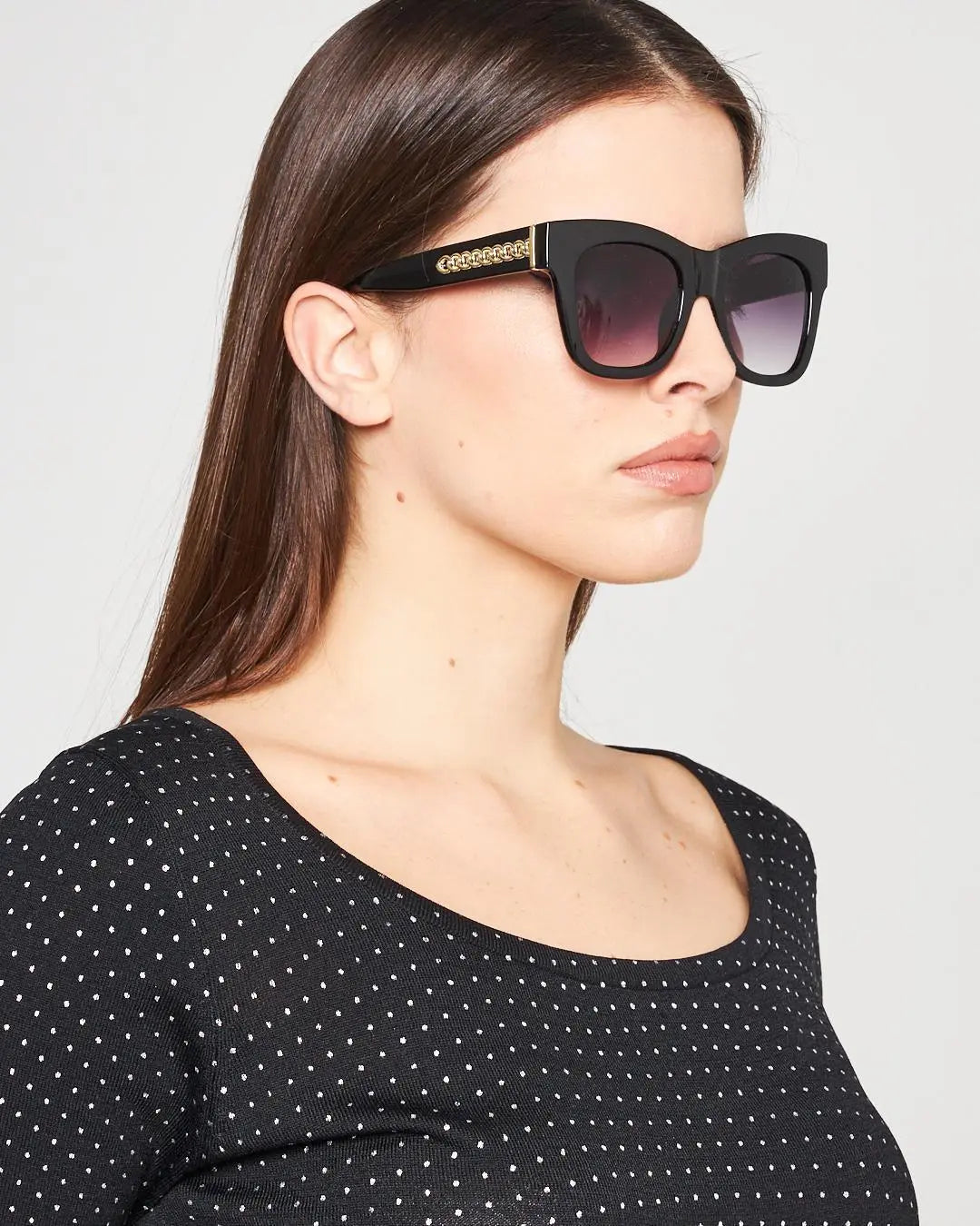 Occhiali catena NERO DORABELLA Un