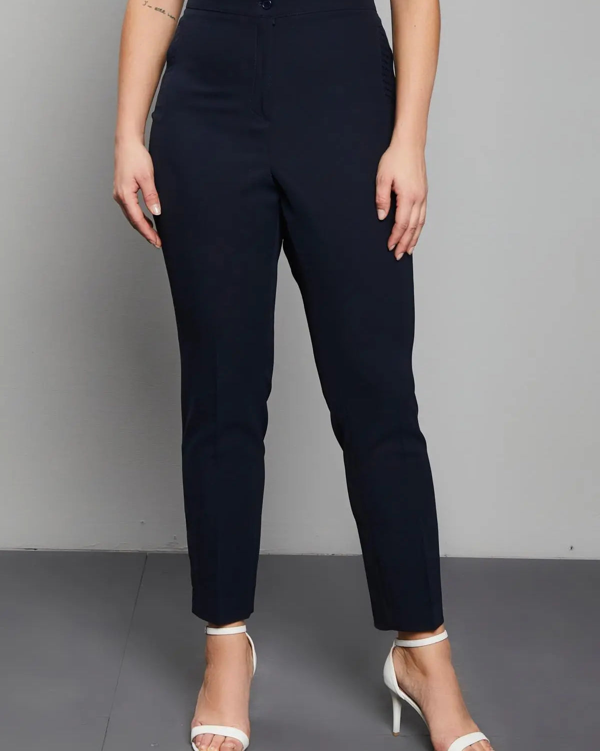 PANTALONE PAILLETTES BLU DORABELLA PIU' 55