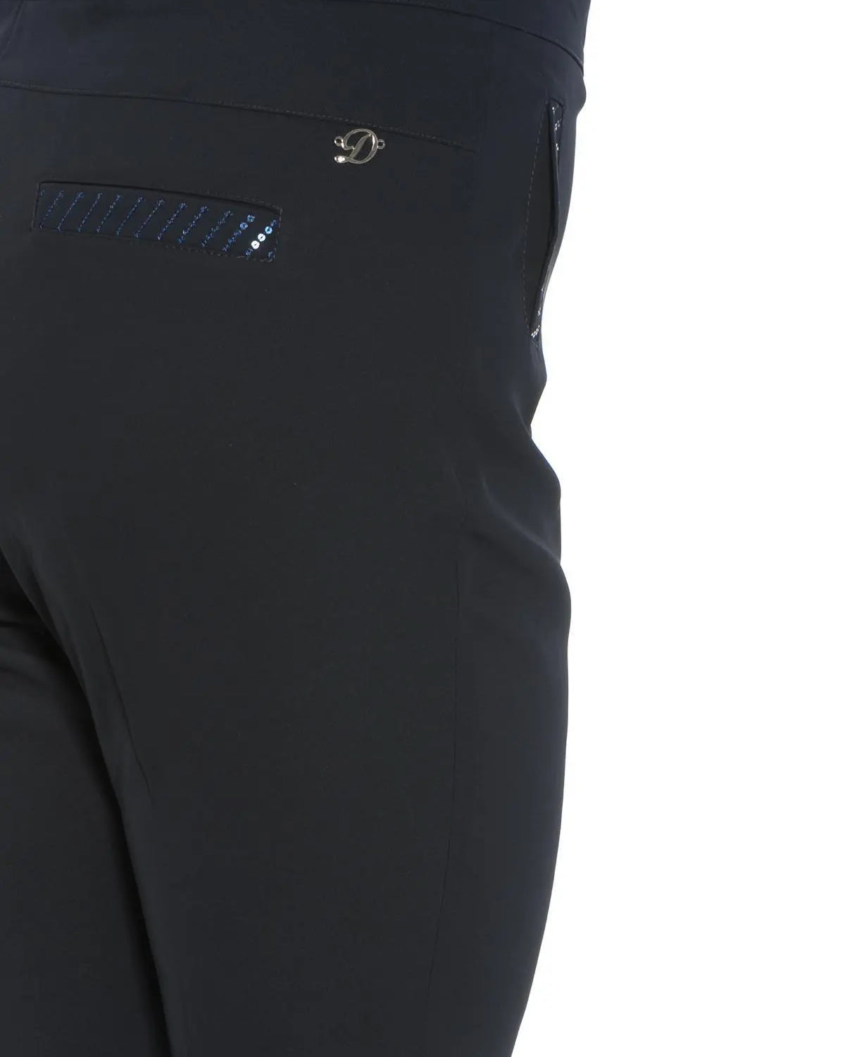 PANTALONE PAILLETTES BLU DORABELLA PIU'