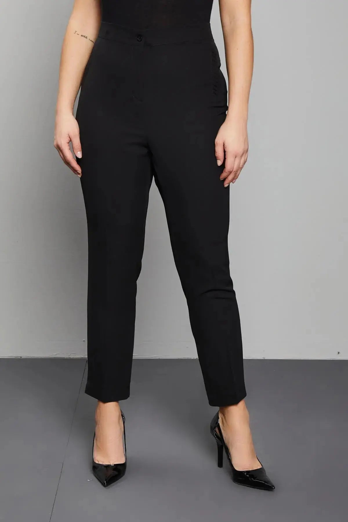 PANTALONE PAILLETTES NERO DORABELLA PIU' 55