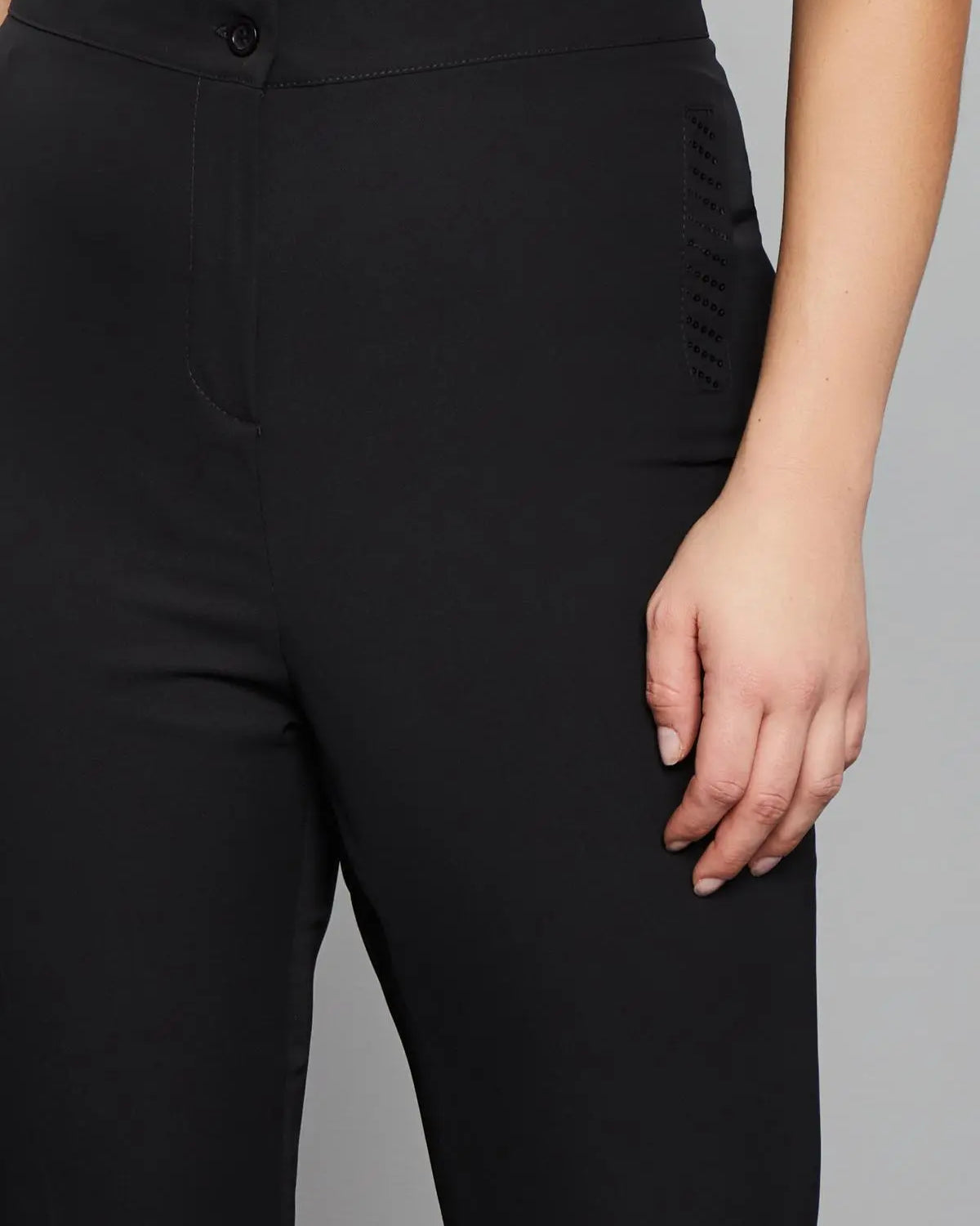 PANTALONE PAILLETTES NERO DORABELLA PIU'