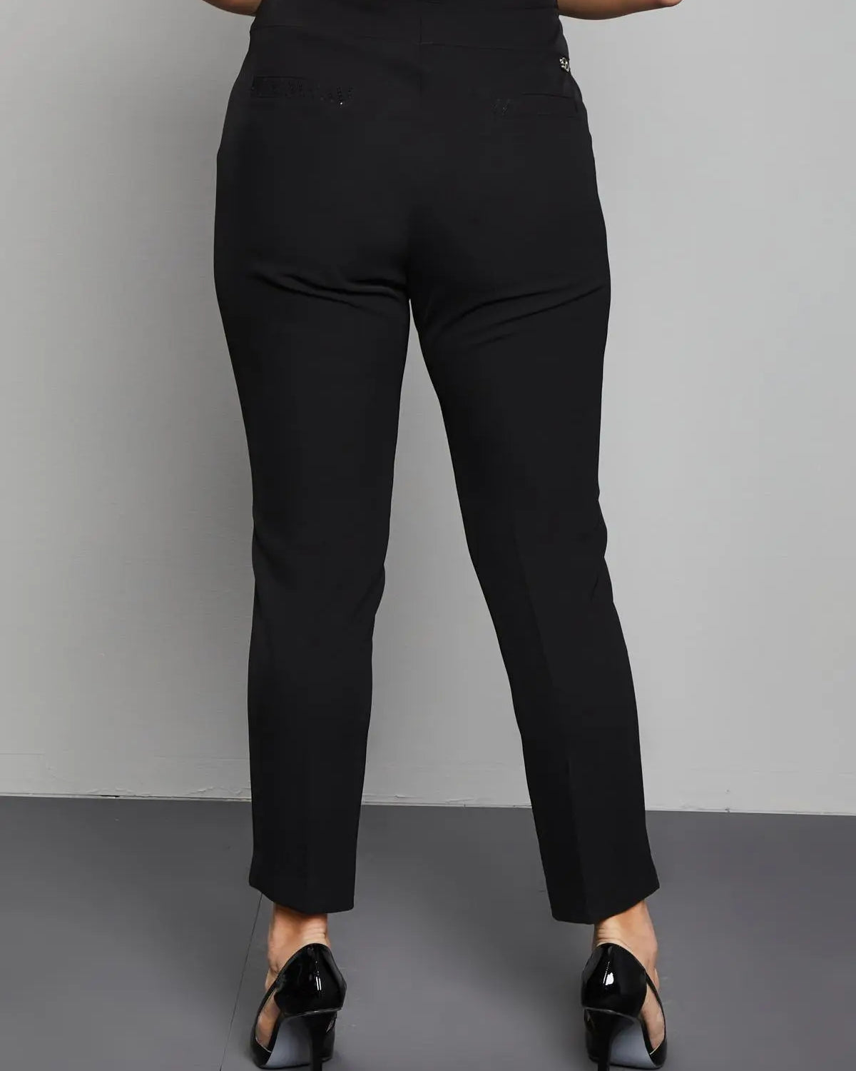 PANTALONE PAILLETTES NERO DORABELLA PIU'