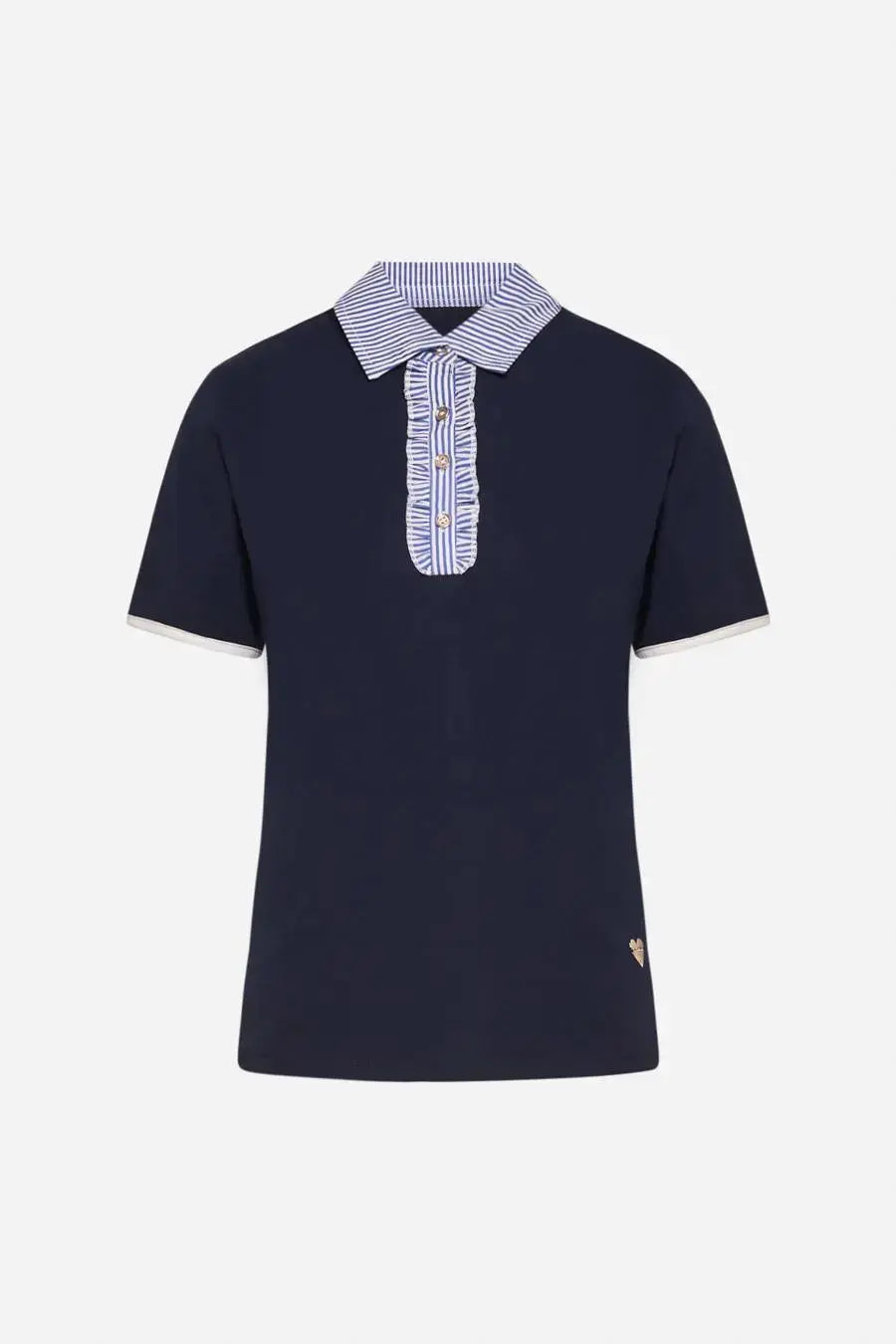 POLO ROUCHES BLUE NAVY DORABELLA