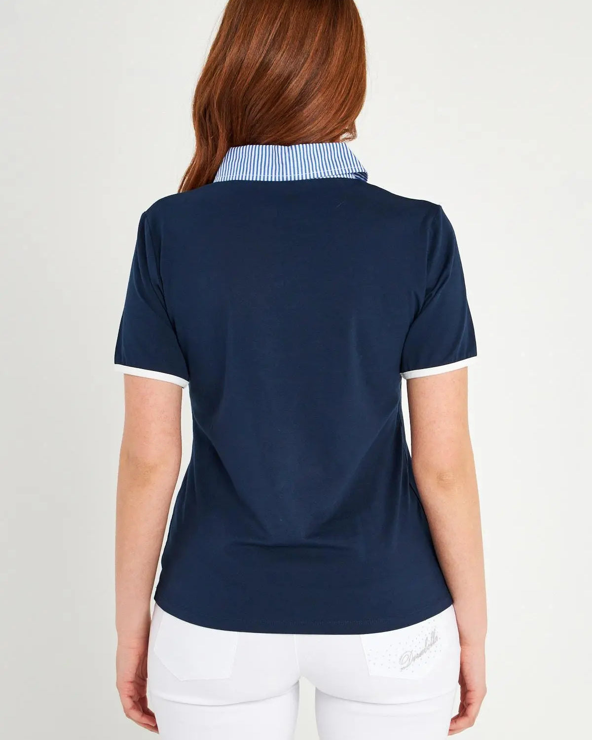POLO ROUCHES BLUE NAVY DORABELLA