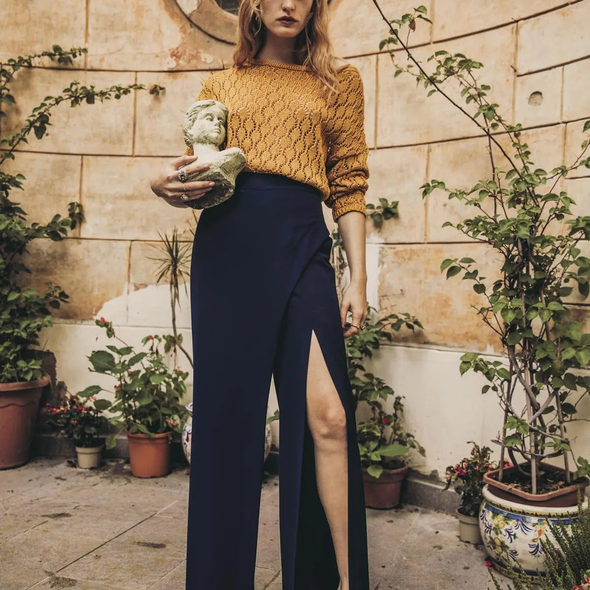 Pantagonna in tinta unita NERO IRONICA 50