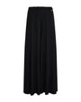 Pantalone a gamba ampia in jersey punto Milano NERO DORABELLA