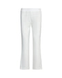 Pantalone a sigaretta in cady elasticizzato con bottoni in tinta OFF WHITE DORABELLA