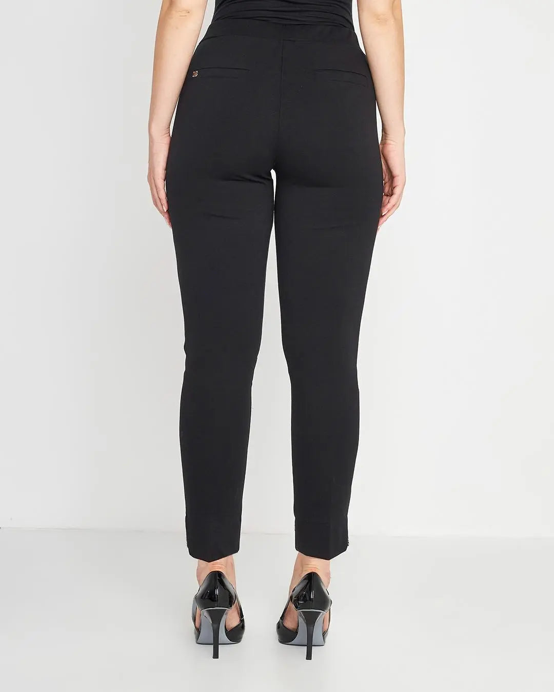 Pantalone banda pied de poul NERO DORABELLA PIU'