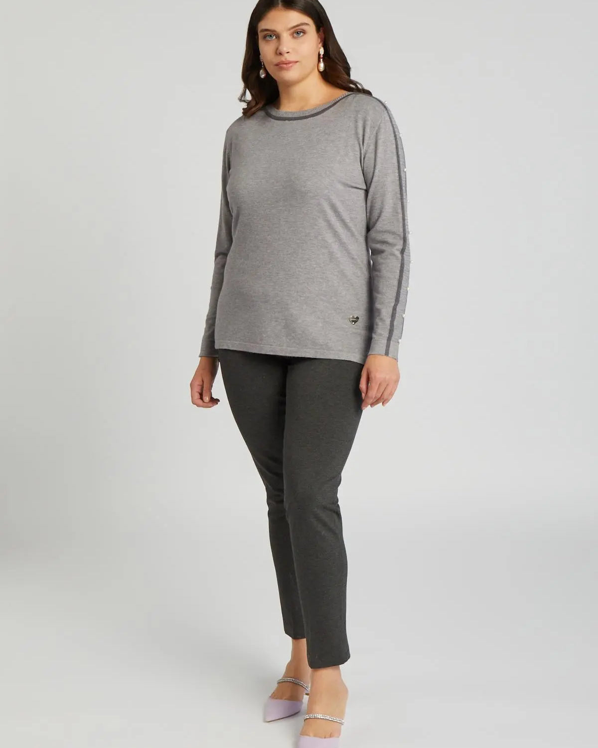 Pantalone basic ANTRACITE DORABELLA PIU' 55