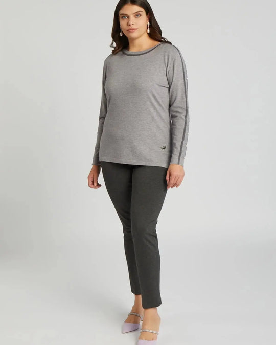 Pantalone basic ANTRACITE DORABELLA PIU' 55
