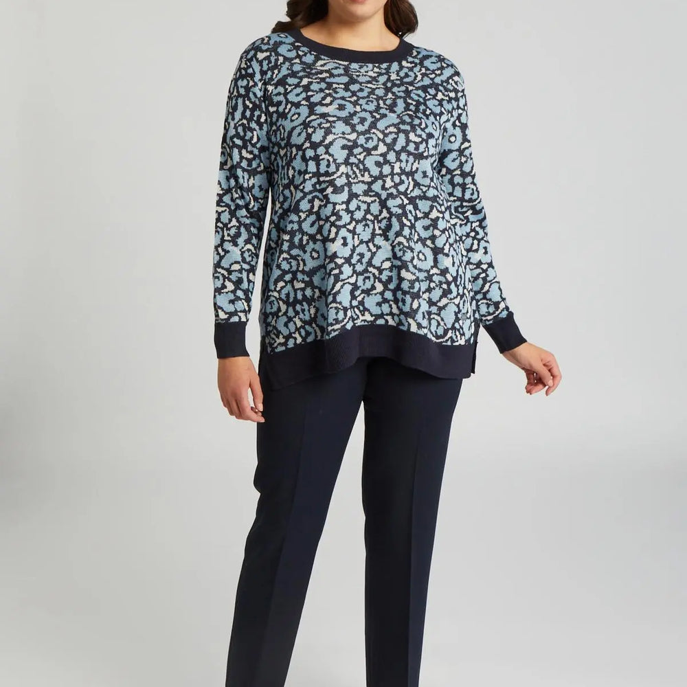 Pantalone basic BLUE NAVY DORABELLA PIU' 55