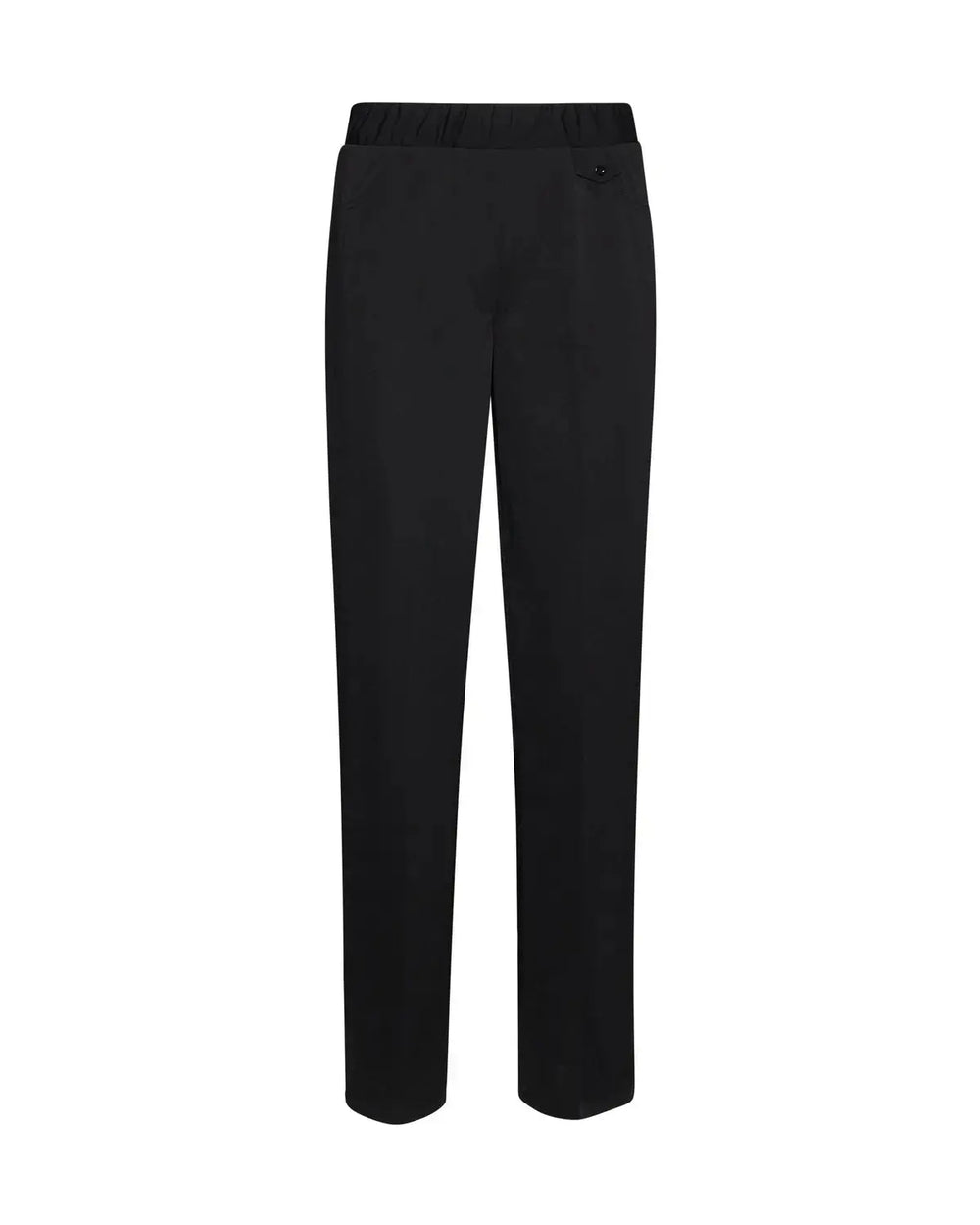 Pantalone basic con frisi posteriori NERO DORABELLA