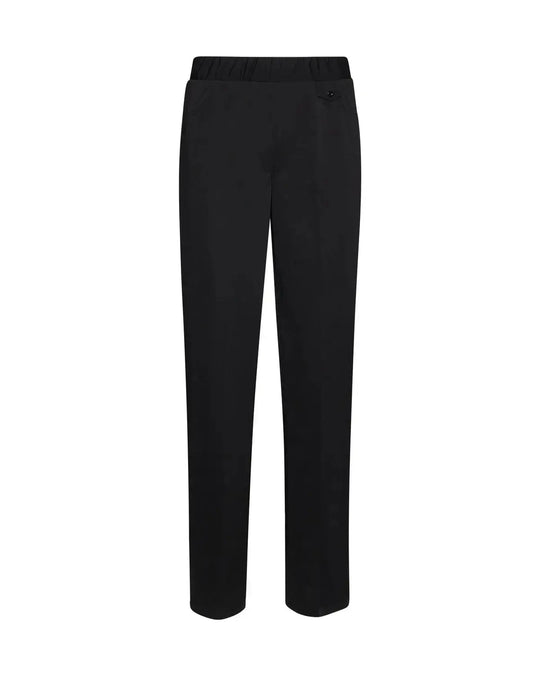 Pantalone basic con frisi posteriori NERO DORABELLA
