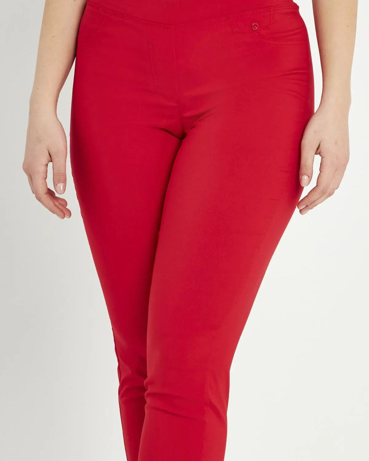 Pantalone basic con frisi posteriori PAPAVERO DORABELLA