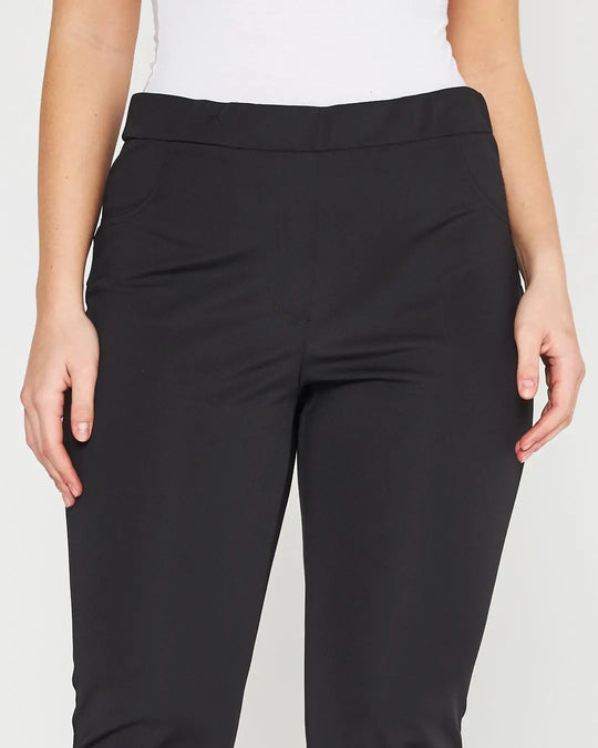 Pantalone basic con taglio push up posteriore NERO DORABELLA PIU'