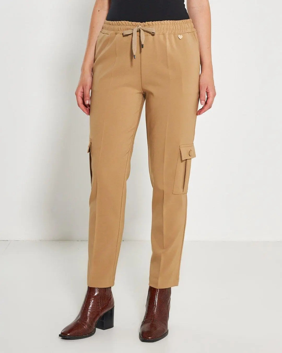 Pantalone cargo CAMMELLO DORABELLA XXL