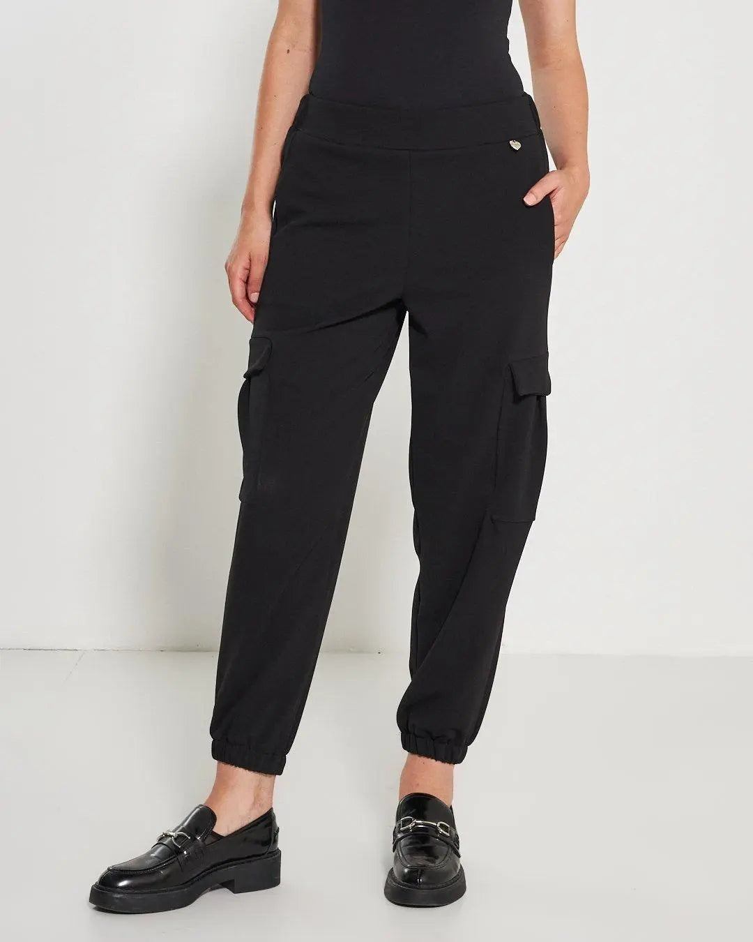 Pantalone cargo NERO DORABELLA XXL