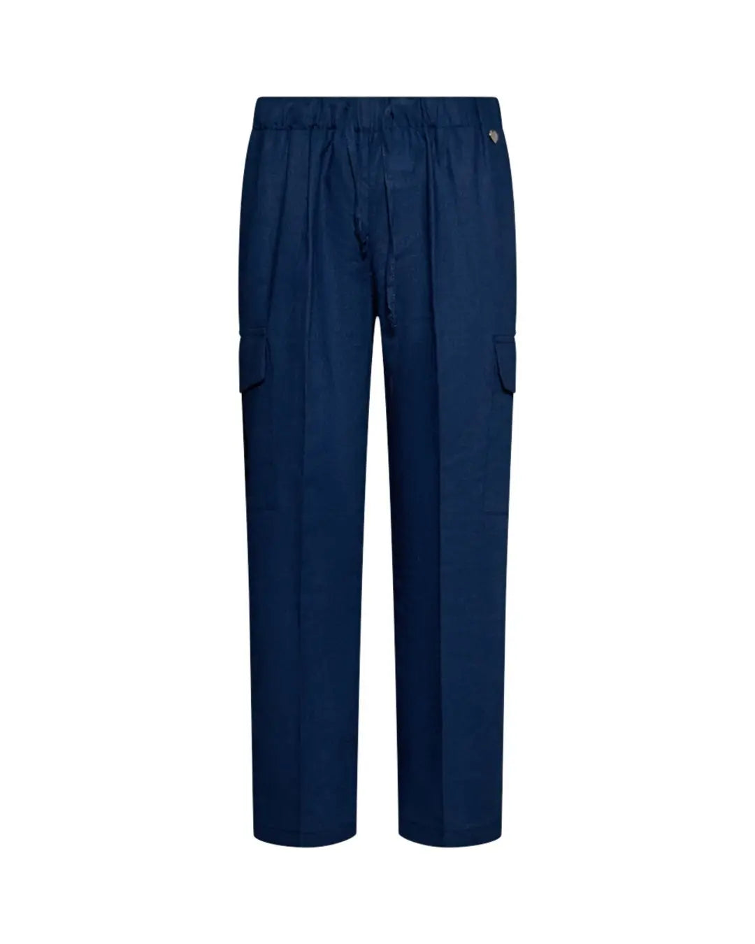 Pantalone cargo in lino BLU DORABELLA XXL