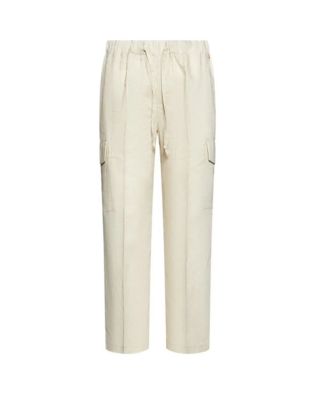 Pantalone cargo in lino NATURALE DORABELLA XXL