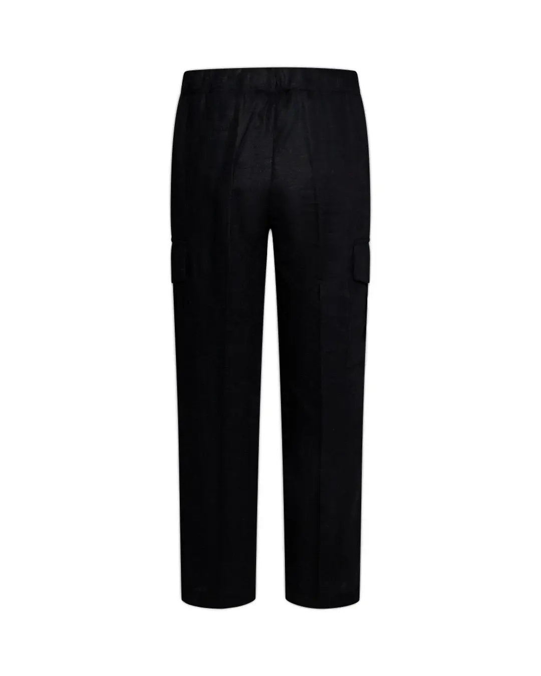 Pantalone cargo in lino NERO DORABELLA