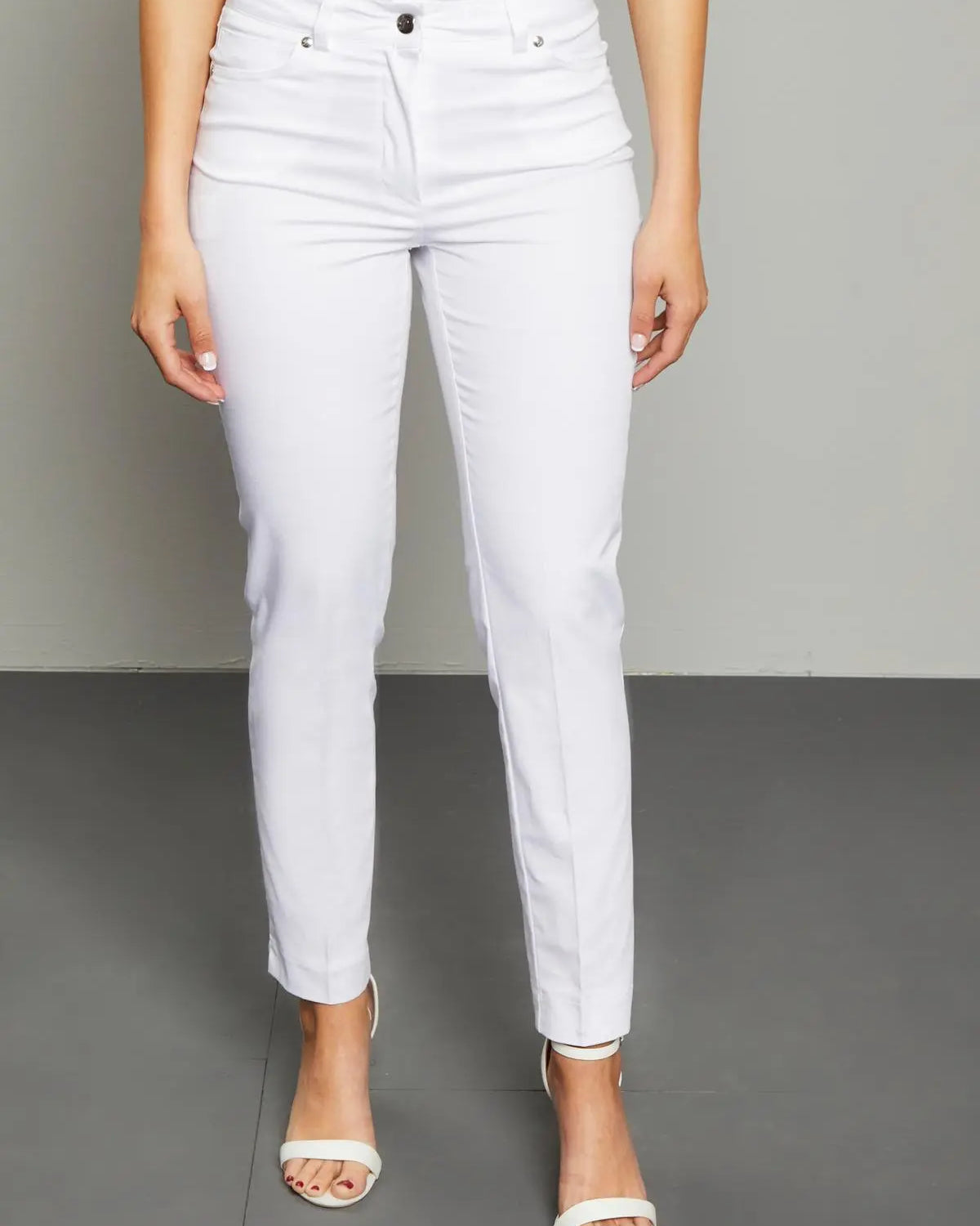 Pantalone cinque  tasche BIANCO DORABELLA