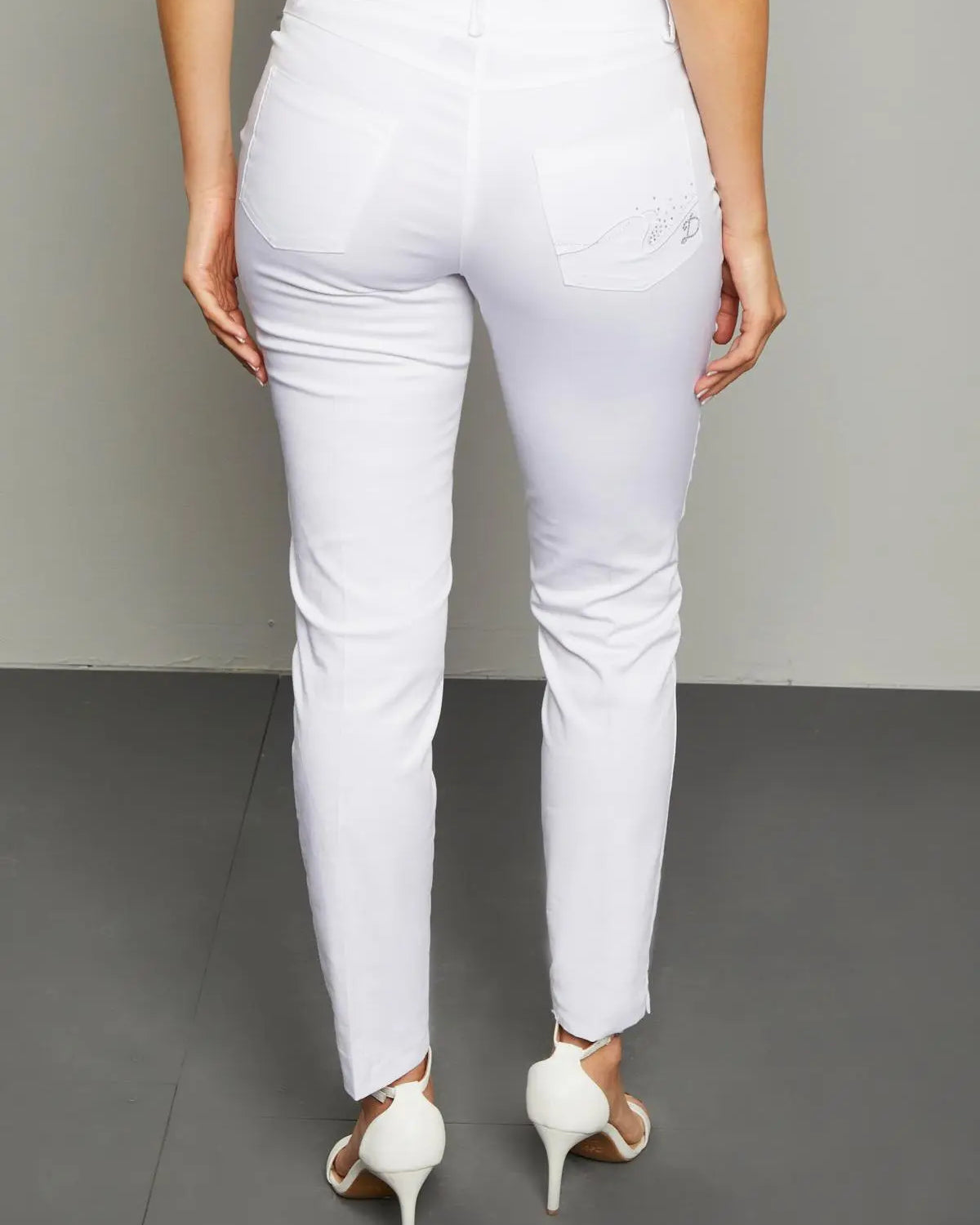Pantalone cinque  tasche BIANCO DORABELLA
