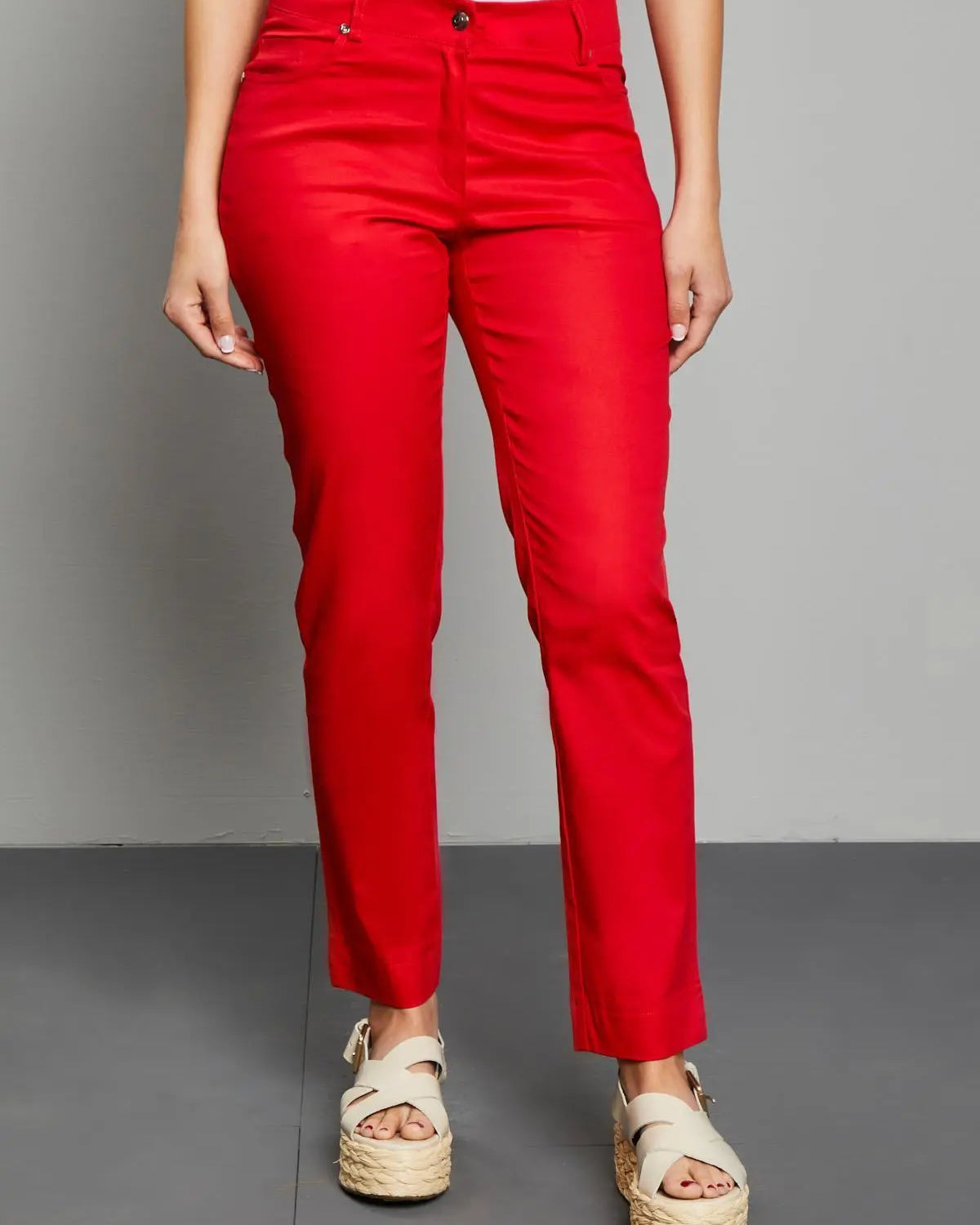 Pantalone cinque  tasche ROSSO DORABELLA 54