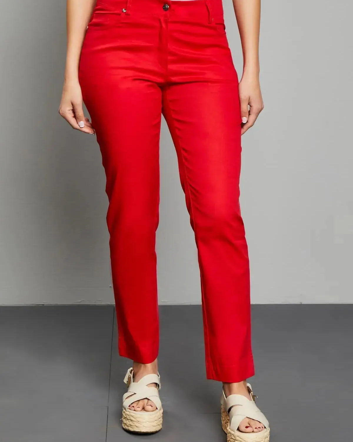 Pantalone cinque  tasche ROSSO DORABELLA 54
