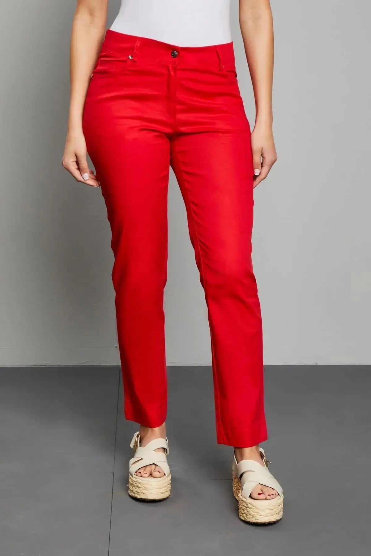 Pantalone cinque  tasche ROSSO DORABELLA 54