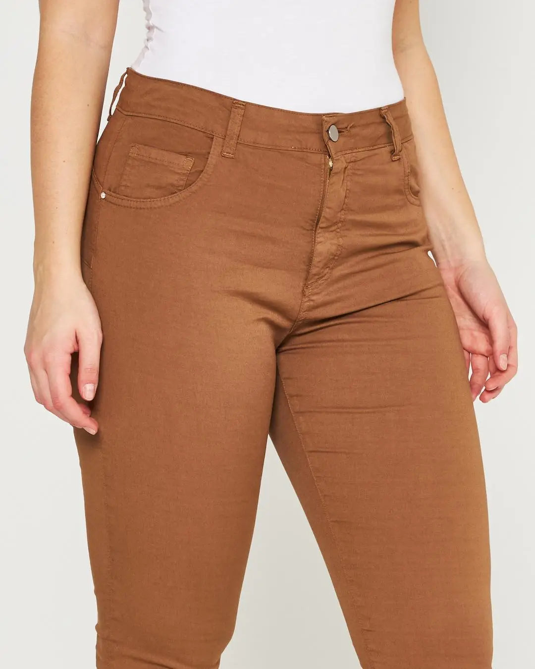 Pantalone cinque  tasche TABACCO DORABELLA