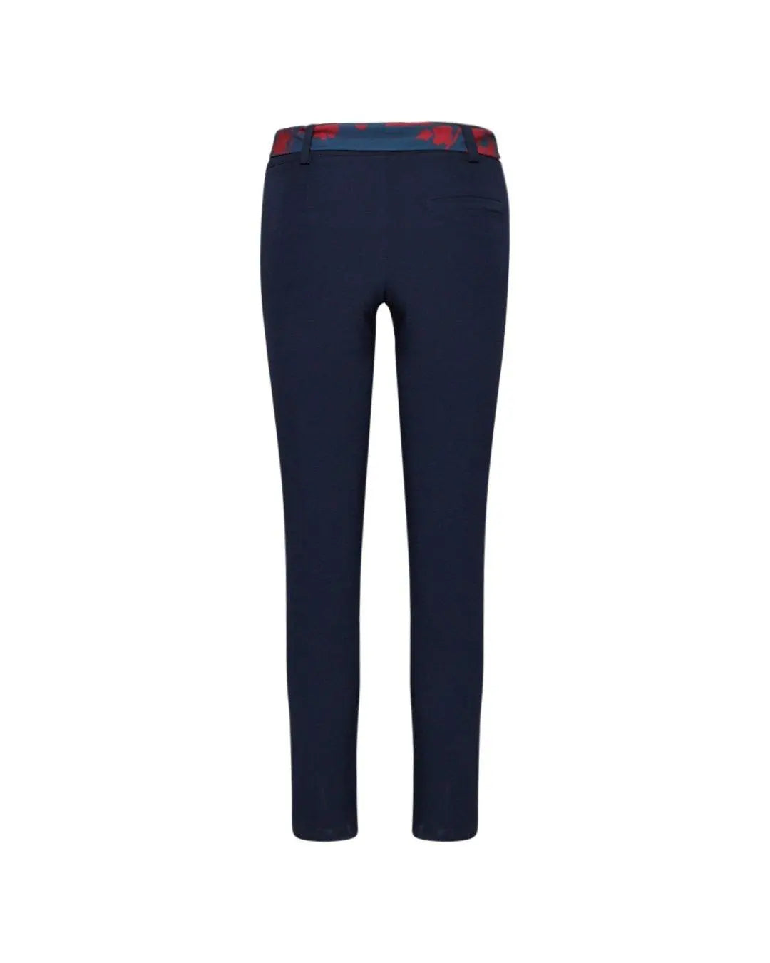 Pantalone con cintura floreale BLU IRONICA