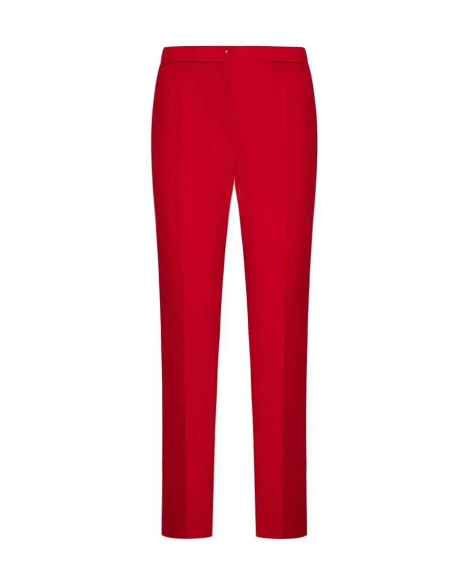 Pantalone con dettaglio strass ROSSO-ARANCIO DORABELLA 52