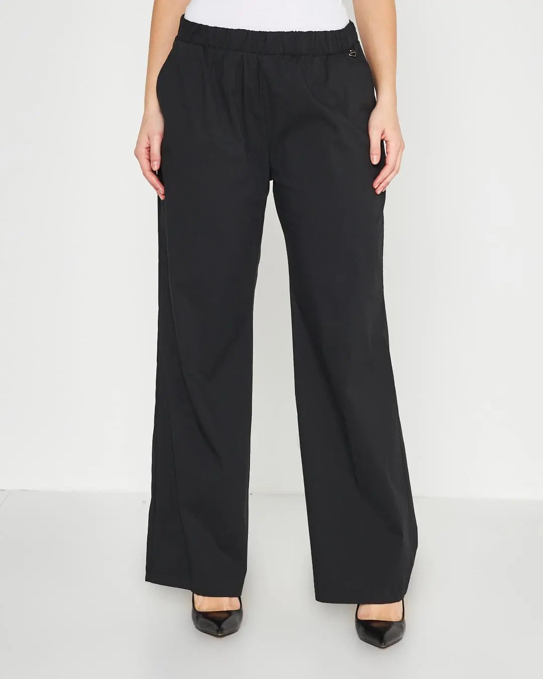 Pantalone cotone NERO DORABELLA PIU' 49