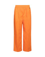 Pantalone cropped in cotone ARANCIO DORABELLA
