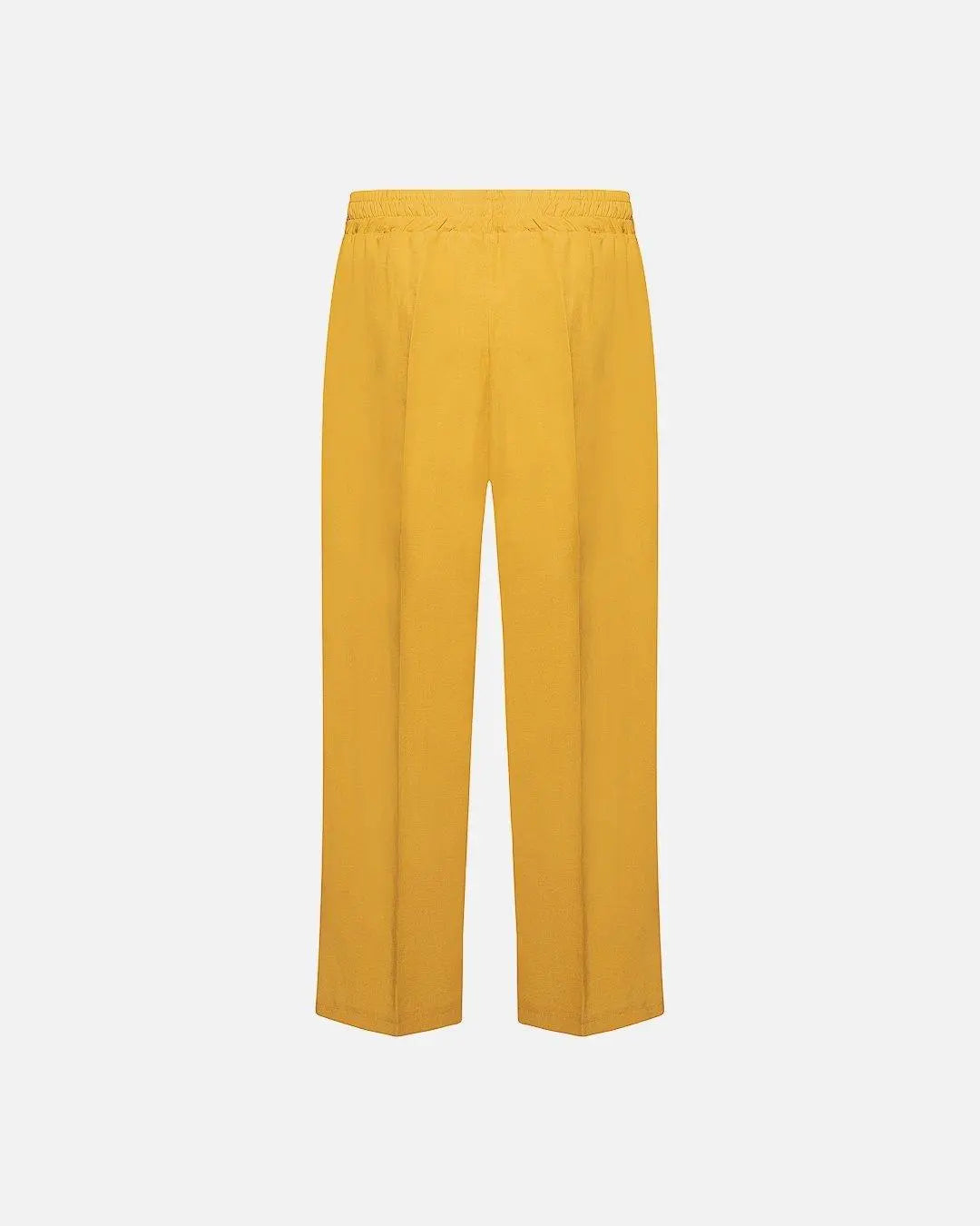 Pantalone cropped in viscosa SENAPE DORABELLA