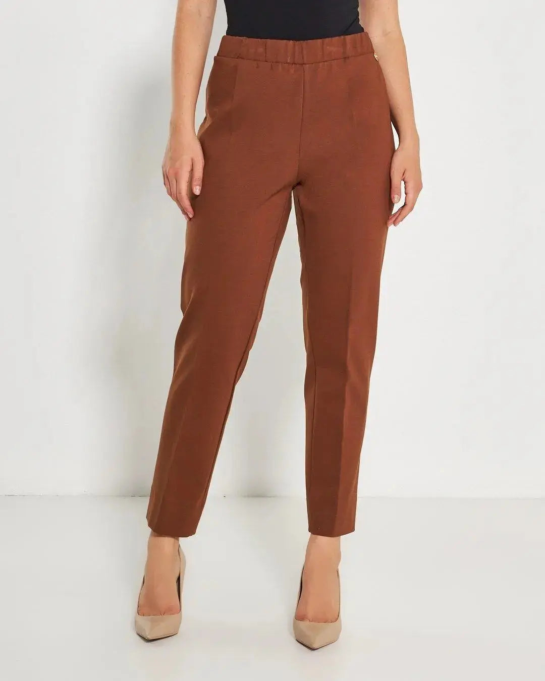 Pantalone dritto TABACCO DORABELLA PIU' 49