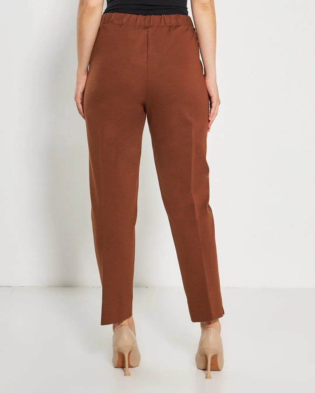 Pantalone dritto TABACCO DORABELLA PIU'