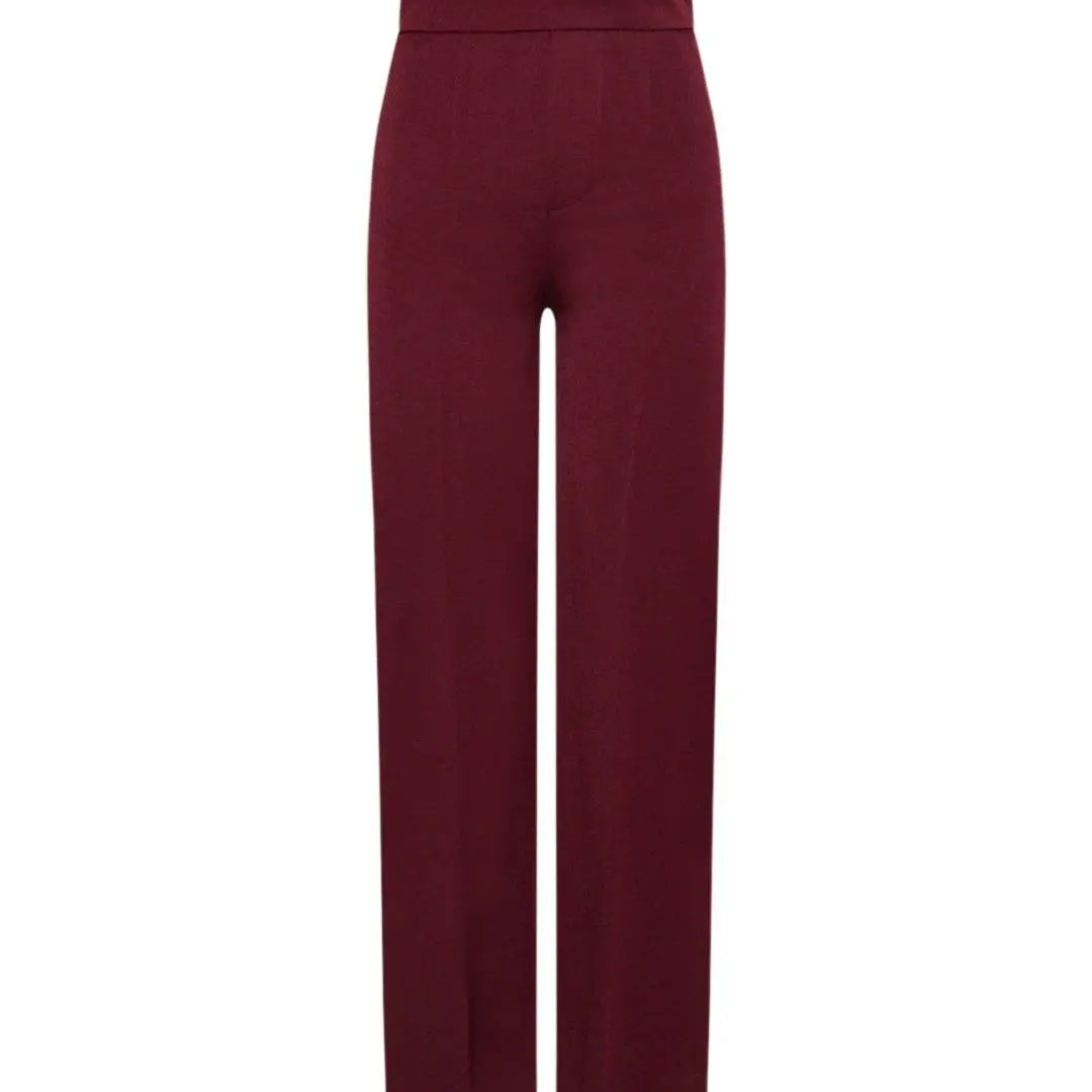 Pantalone elegante in tinta unita BORDEAUX IRONICA 50